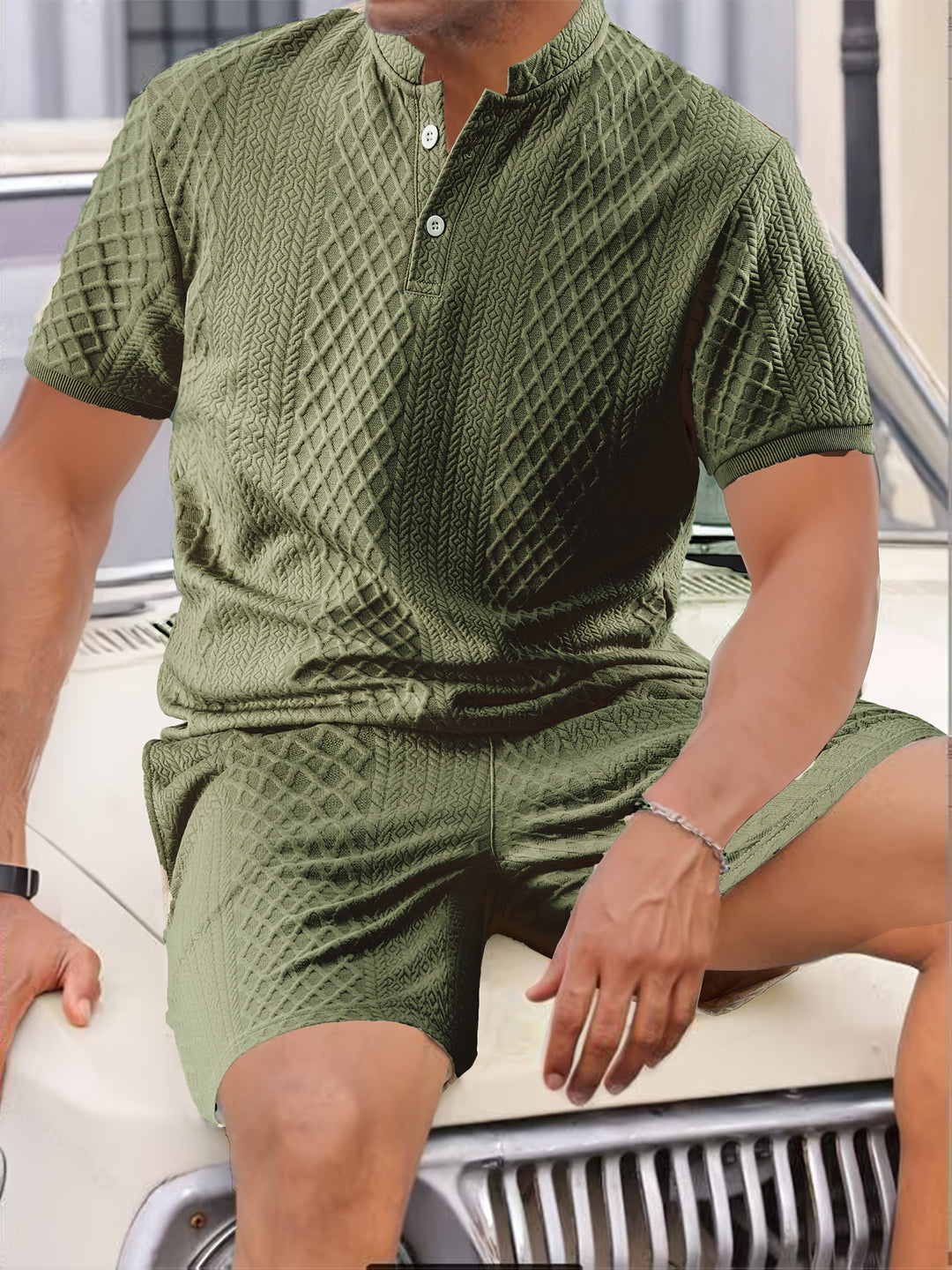 Reginald - Setează Din Două Piese Cu Model Texturat