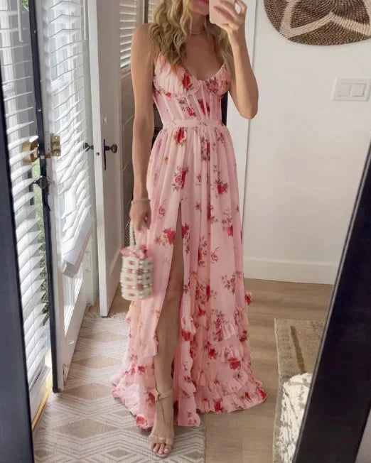 Sonja | Rochie midi cu model floral