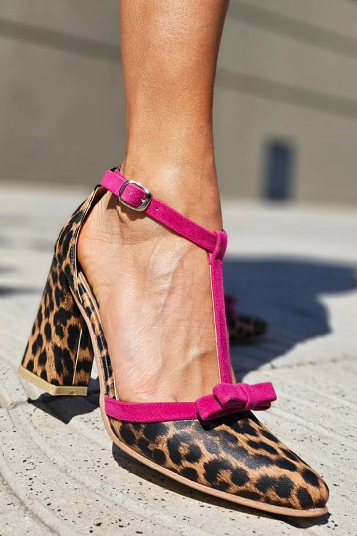 Beauu – Sandale Cu Model Leopard Verde