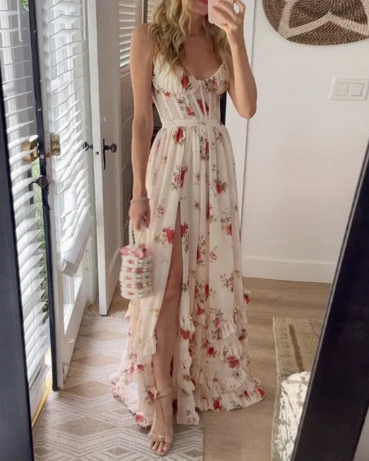 Sonja | Rochie midi cu model floral