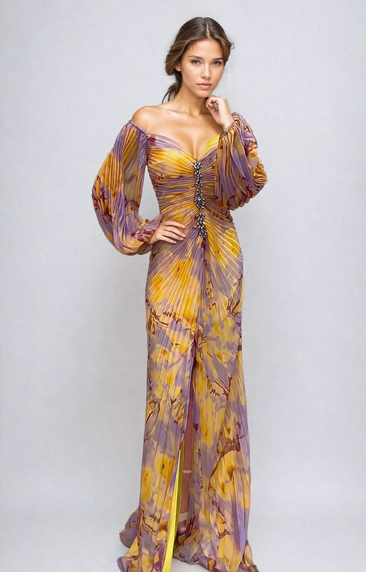 Rosalia | Rochie elegantă colorată