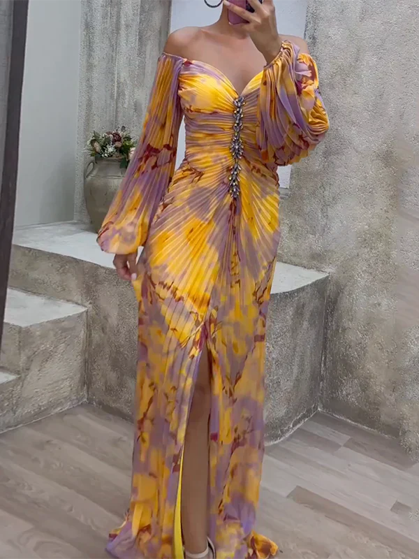 Rosalia | Rochie elegantă colorată