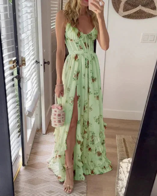 Sonja | Rochie midi cu model floral