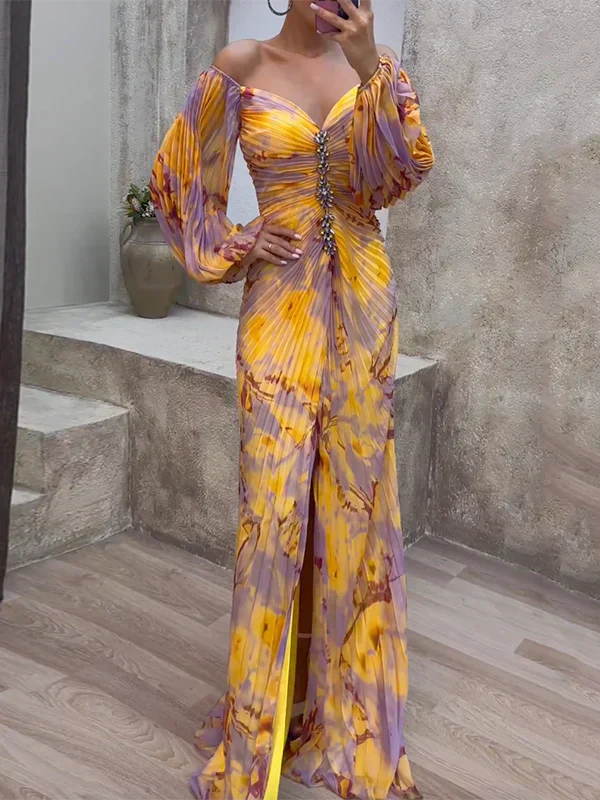 Rosalia | Rochie elegantă colorată