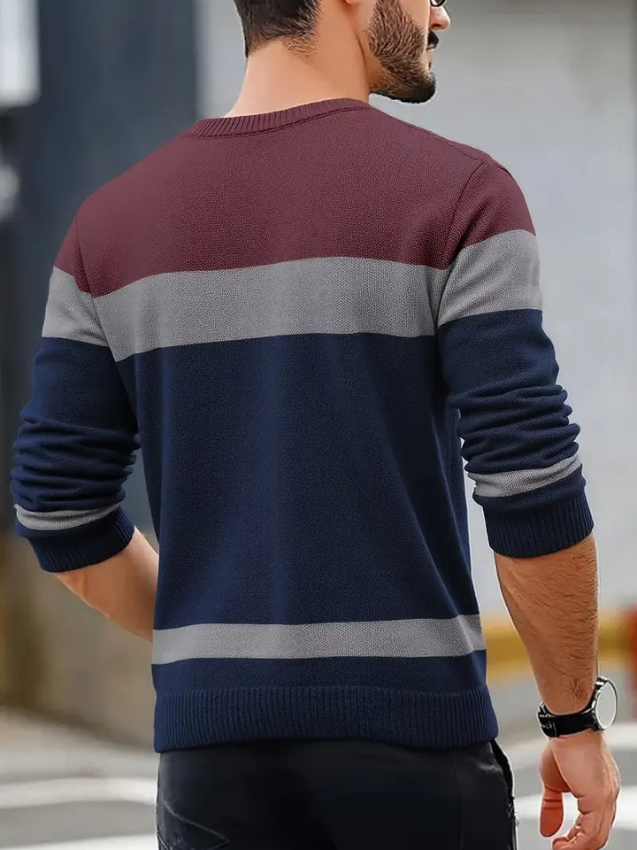 Watkins - Pulover Tricotat Casual Cu Mâneci Lungi