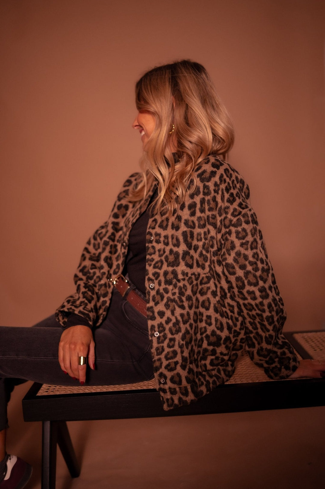 Charlene | Jachetă Trendy cu Imprimeu Leopard Elegant