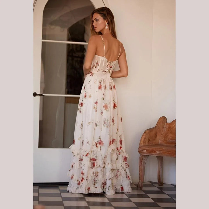 Sonja | Rochie midi cu model floral